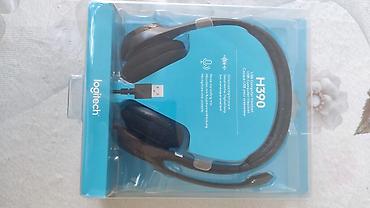 Logitech H390 USB kompüter qulaqlıq-mikrofonu - Bağlantı: USB-A kabel