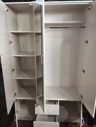 Шкафы для одежды: Шкаф для одежды, Новый, Прямой, ЛДСП — 16