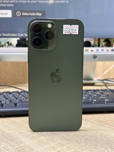 ayfon 17: IPhone 13 Pro Max, 128 ГБ, Alpine Green, Гарантия, Face ID, С документами