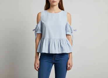 sweter z odkrytymi ramionami zara: Women's blouse, size S