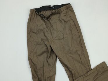 eleganckie brązowa bluzki: Material trousers, M (EU 38), condition - Good