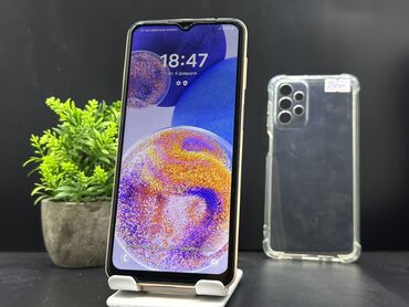 телефоны ретми: Samsung Galaxy A23, Колдонулган, 64 ГБ, түсү - Сары, 2 SIM