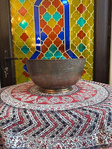 antik samovar alıram: Misdən hazırlanmış əl işi samovar/qəndil tipli su qabı dəsti isteyen — 4