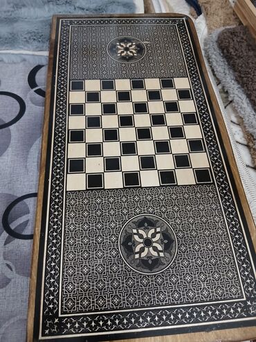 Nərdlər: Taxta nərd–şahmat taxtası (2‑si 1-də) - Material: bərk ağacdan — 13