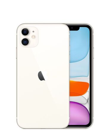 айфон 11 баткен: IPhone 11, Колдонулган, 128 ГБ, White Titanium, 70 %