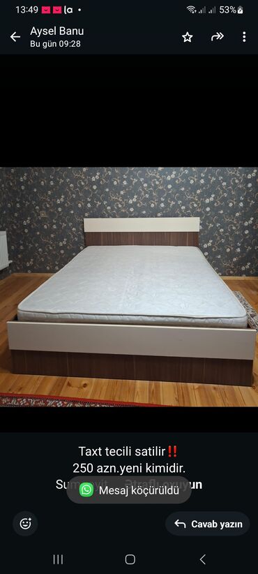 çarpayı satılır: İkinəfərlik çarpayı