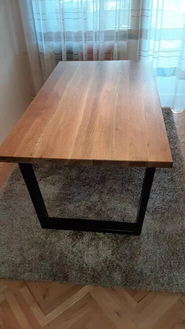 Stolovi: Trpezarijski Sto – Drvo i Metal | Izrada po narudžbini 🪑 Ručno rađeni — 7