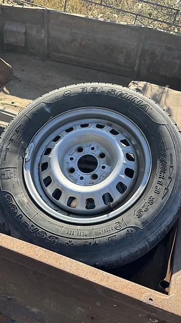 шина 17570r13: Колесо в сборе: стальной штампованный диск + шина Belshina 175/70 R13 — 1