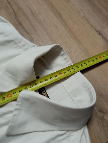 stradivarius s: Bela muška košulja sa dugim rukavima i vezom - Klasičan kroj sa — 7