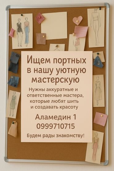 требуется швея рабочий городок: Вакансия: портные в уютную мастерскую Описание: - Ищем аккуратных и