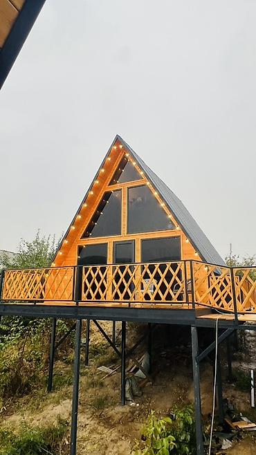дом кут: Афрейм (A-frame), 2 комнаты — 4