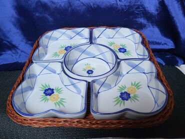 Kuhinjski setovi: Tanjir porcelanski vintaz,petodelni za serviranje,posluzenje. Tanjir na lalafo.rs — 2 Kuhinjski setovi: Tanjir porcelanski vintaz,petodelni za serviranje,posluzenje. Tanjir — 2