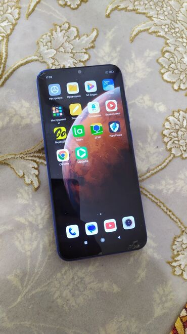 телефон не рабочий: Redmi, Redmi 9A, Б/у, 32 ГБ, цвет - Синий, 2 SIM