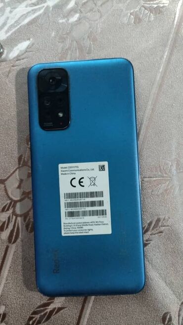 телефоны баткен: Redmi, Redmi Note 11, Колдонулган, 128 ГБ, түсү - Көгүлтүр, 2 SIM