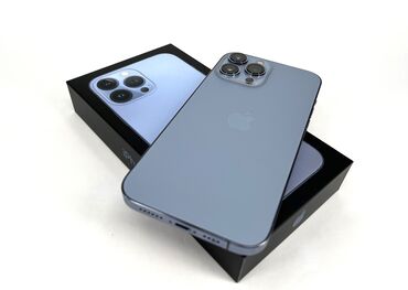 айфон 13 про 512: IPhone 13 Pro Max, Колдонулган, 512 ГБ, Көк, Коргоочу айнек, Каптама, Куту, 88 %