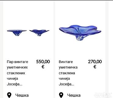 Ostalo posuđe: Cinija rucni rad iz 60ih Josef Hospodka Bohemija. Cinija unikatna — 2