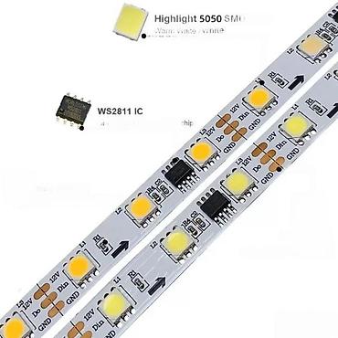 Rasveta: ADRESABILNA BELA WS2811 LED TRAKA TRČEĆA 5050 12V | *Povoljnija cena — 2