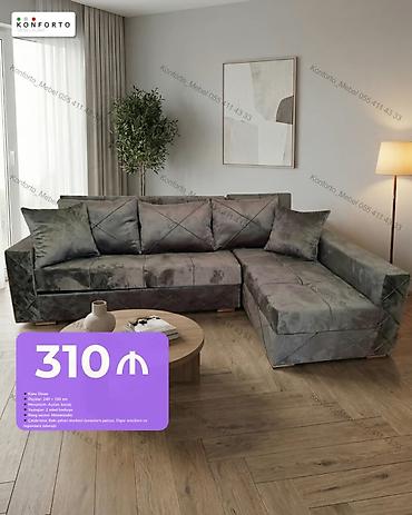 Künc divan – “Konforto Mebel” - Ölçülər: 240 × 150 sm - Mexanizm lalafo.az -da Künc divan – “Konforto Mebel” - Ölçülər: 240 × 150 sm - Mexanizm