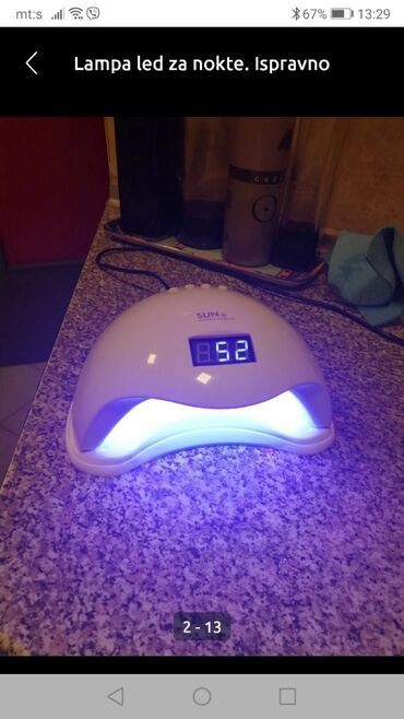 UV i LED lampe za nokte: Lampa profi za Manikir za nokte dobra ispravna. Na diode
 Mirjevo — 3