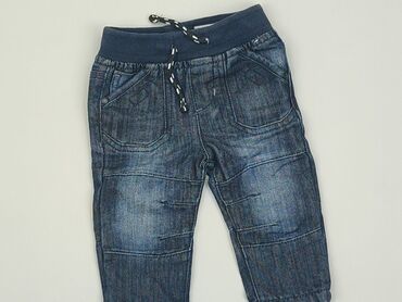Jeansy: Spodnie jeansowe, DenimCo, 6-9 m, stan - Idealny