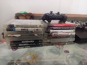 PS3 (Sony PlayStation 3): Игровая консоль Sony PlayStation 3 (модель Slim) с набором дисков — 11