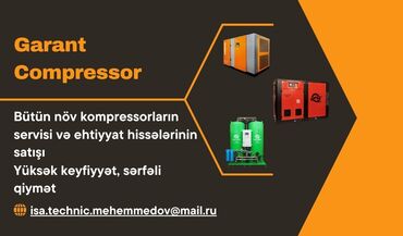 Kompressorlar: Garant kompressor Sizlərə ən keyfiyyətli hava kompressorlarının