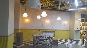 Работы по обшивке: Декоративные стеновые панели и багетное оформление с LED-подсветкой — 16