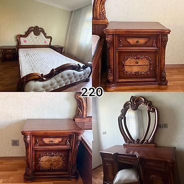 Klassik dizaynlı yataq otağı dəsti Tərkibi: - 2 nəfərlik geniş