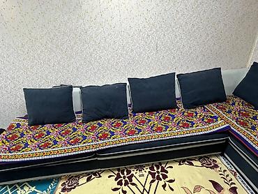 Модульные диваны: Угловой модульный диван с большим количеством подушек - Конфигурация — 6