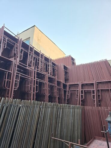 Строительные леса, стойки: Строительные леса рамного типа - Материал: стальная труба, окраска — 9