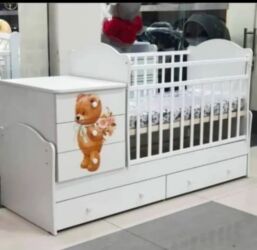 кухонные шкафы ош: Детская кровать трансформер, Б/у, Другой тип, цвет - Белый