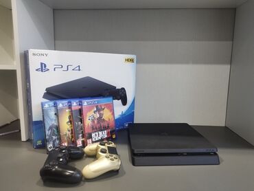 PS4 (Sony PlayStation 4): СРОЧНО!!! Продаю Ps4-Slim, в идеальном состояние, не ломалось, не
