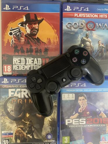 playstation az: Ps 4 :Az islenib ideal veziyyetdedi.✅ 1 pultu var 4 disk ile Diskler