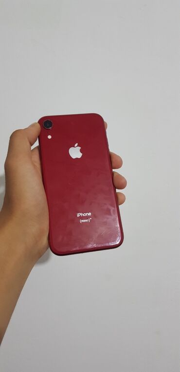 рассмотрю обмен: IPhone Xr, Б/у, 256 ГБ, Красный, Защитное стекло, 82 %