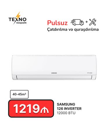 kondisioner filteri: Kondisioner Samsung, Yeni, 40-45 kv. m, Split sistem, Kredit yoxdur, Pulsuz quraşdırılma