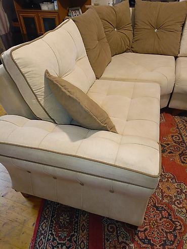 divan pufik: Künc divan, İşlənmiş, Açılan, Bazalı, Parça, Ünvana pulsuz çatdırılma — 1