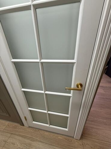 дверь внутренняя: Межкомнатная дверь со стеклом, Окрашенная, цвет - Белый