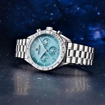 Ručni satovi: PAGANI DESIGN PD-1701 -40mm-Tiffany plava- Omega Speedmaster Potpuno — 14