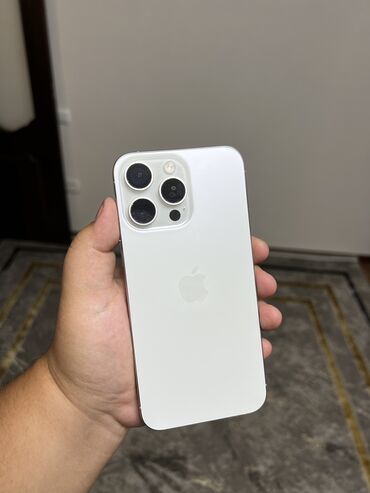 13 про макс цена бишкек бу: IPhone 15 Pro Max, Б/у, 256 ГБ, White Titanium, 88 %