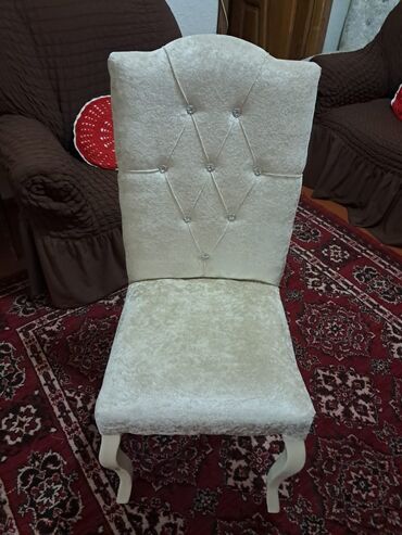 stul stol: Qonaq otağı üçün, İşlənmiş, Qatlanmayan, rəng - Bej Stul