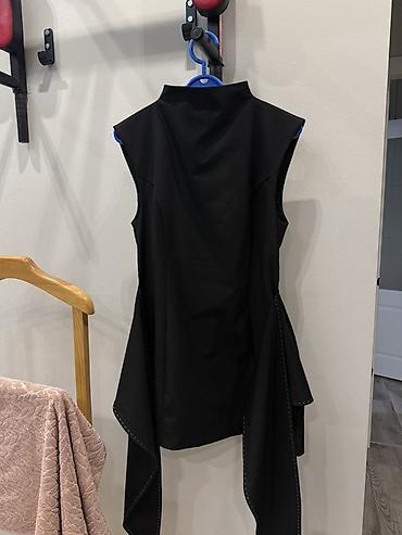Чёрное короткое платье с ‘бантиком’ из Zara XL размер в отличном