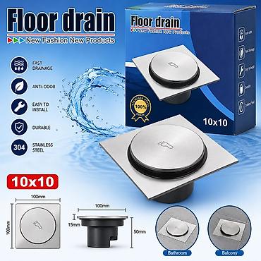 Trap: Döşəmə drenajı (Floor Drain) – 10x10 sm Xüsusiyyətlər: -