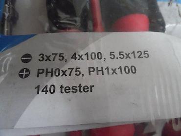 Setovi ručnog alata: Set odvijača sa ispitivačem napona (tester) Sadržaj kompleta: - Ravni — 1