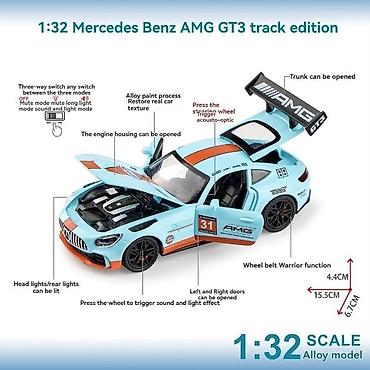 amg disk r17: Mercedes-AMG GT3 avtomobil maketi – dekorativ çərçivə Mercedes-AMG — 3