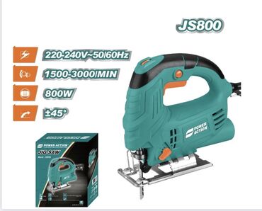 дисковая пила по дереву: Лобзик Power Action JS800 - Мощность: 800 Вт - Питание: 220–240 В