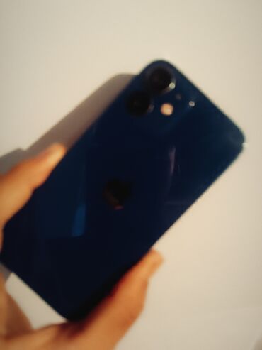 ремонт телефонов айфон: IPhone 12 mini, Колдонулган, 64 ГБ, Blue Titanium, Каптама, 81 %