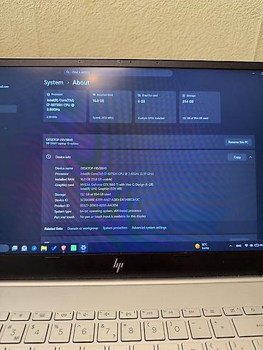 gtx 1660: İşlənmiş HP Envy, 15.6 ", Intel Core i7, 1 TB, Pulsuz çatdırılma — 5