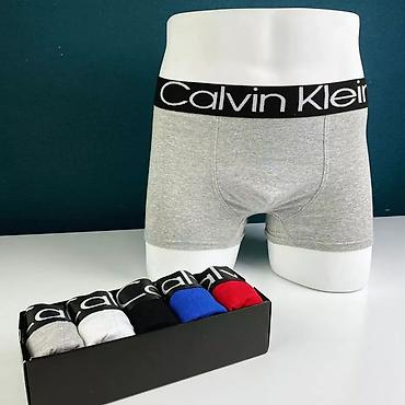 Байпактар жана ич кийимдер: Мужские боксеры Calvin Klein — набор из 5 штук + 5 шт носков в подарок — 3
