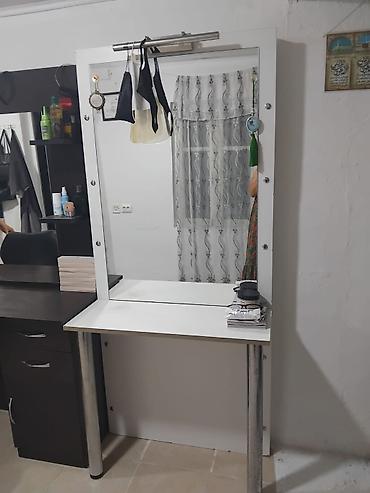 Ev və bağ: Salon güzgüsü – Lökbatan (1245) - Ağ çərçivəli, iri ölçülü salon — 1