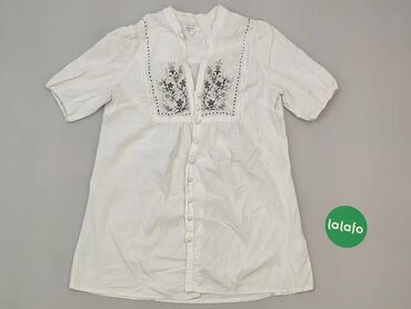 Koszule i bluzki: Bluzka, XS (EU 34), wzór - Jednolity kolor, kolor - Biały